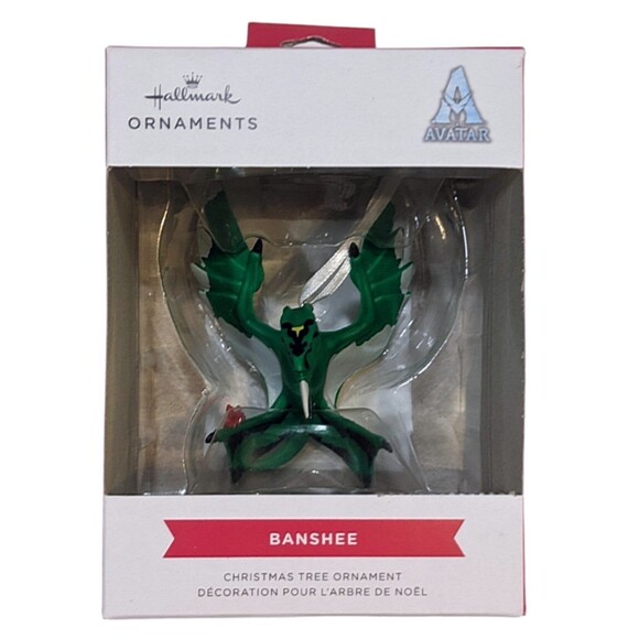 New Hallmark Avatar Banshee Christmas Ornament 2022 Green Pandora Dragon Figure - Picture 1 of 5